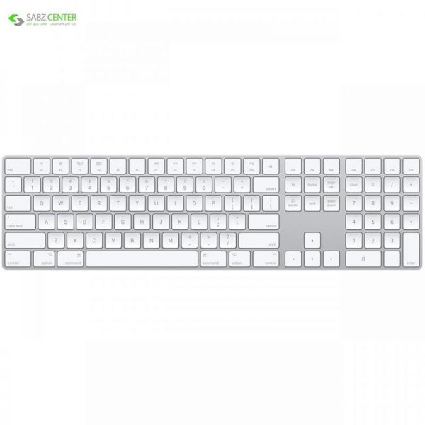 کیبورد بی سیم اپل مدل Magic Keyboard with Numeric Keypad - US English - 0