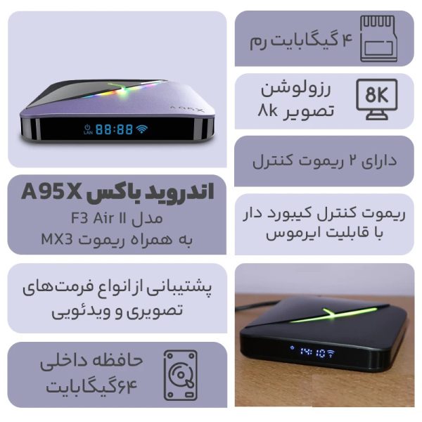 اندروید باکس A95X F3 AIR II