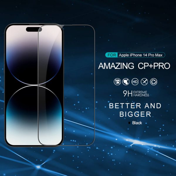 محافظ صفحه نمایش 9H نیلکین مدل CP Plus Pro مناسب برای گوشی موبایل اپل iPhone 14 Pro Max