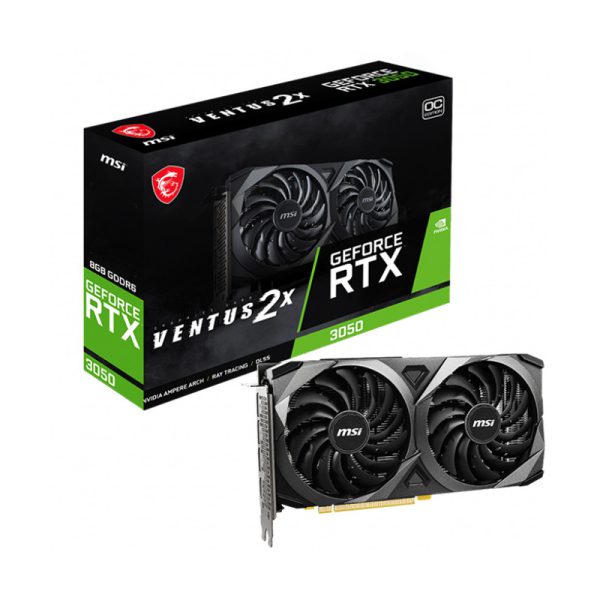 کارت گرافیک ام اس آی مدل GeForce RTX 3050 VENTUS 2X 8G OC